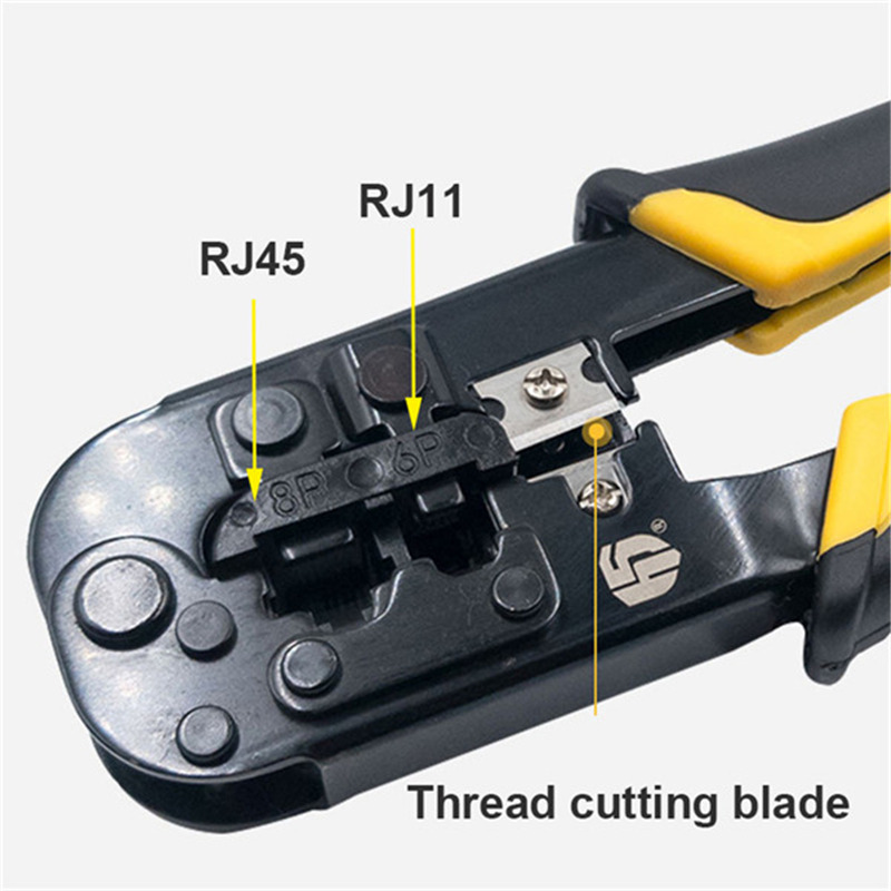RJ45 RJ11 network cable stripper 6P/8P crimping tool