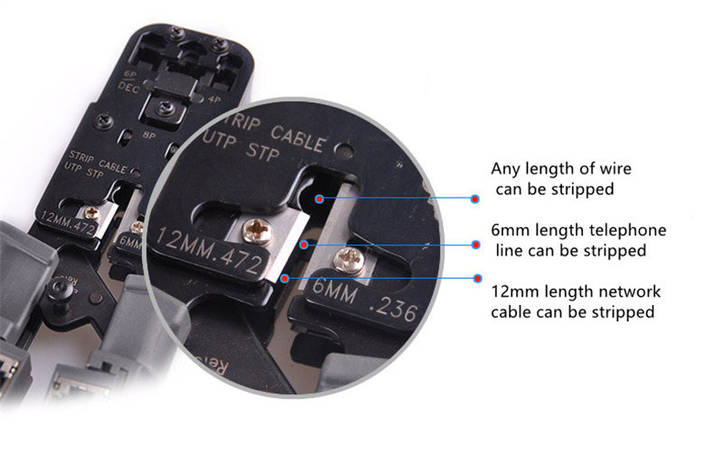 network cable stripper telephone line pliers with net tester