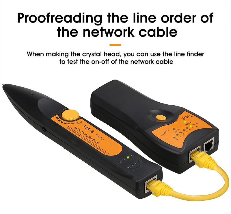 RJ11 RJ45 Cat5 Cat6 telephone lan network cable tester