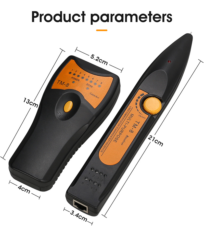 RJ11 RJ45 Cat5 Cat6 telephone lan network cable tester