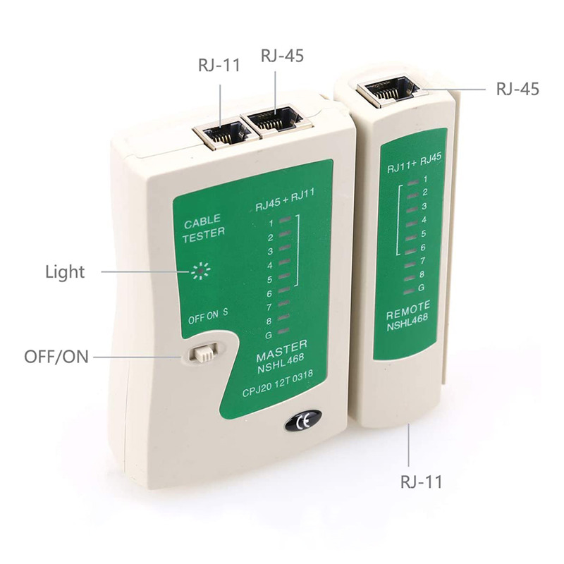 RJ45 RJ11 lan cable network tester tracker tool