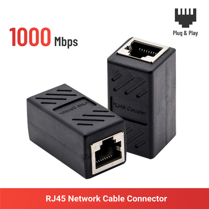 1000Mbps RJ45 lan connector network cable adapter