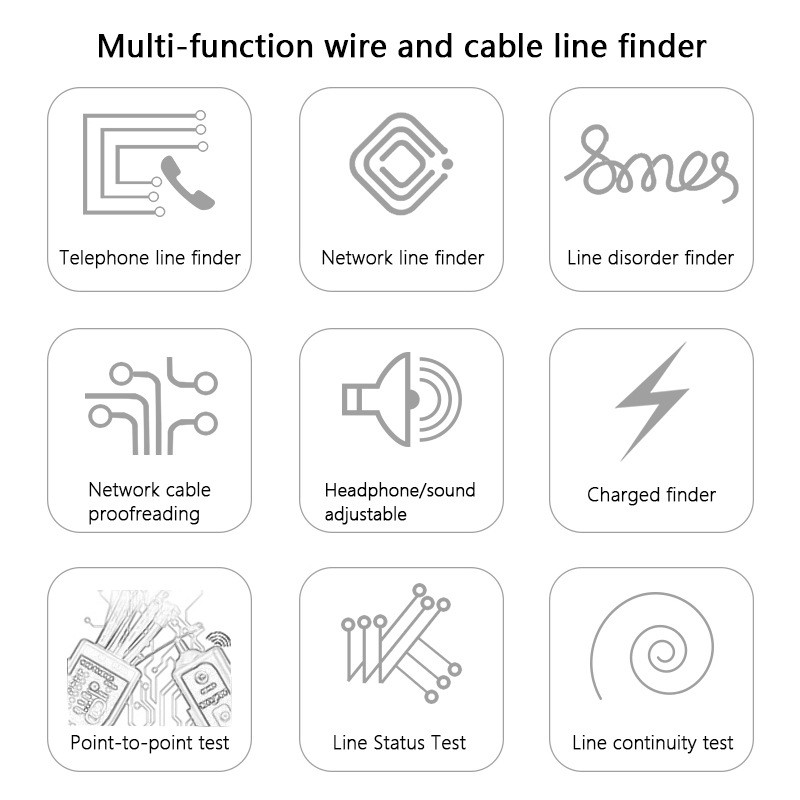 RJ11 telephone wire tracker RJ45 lan network line tracer