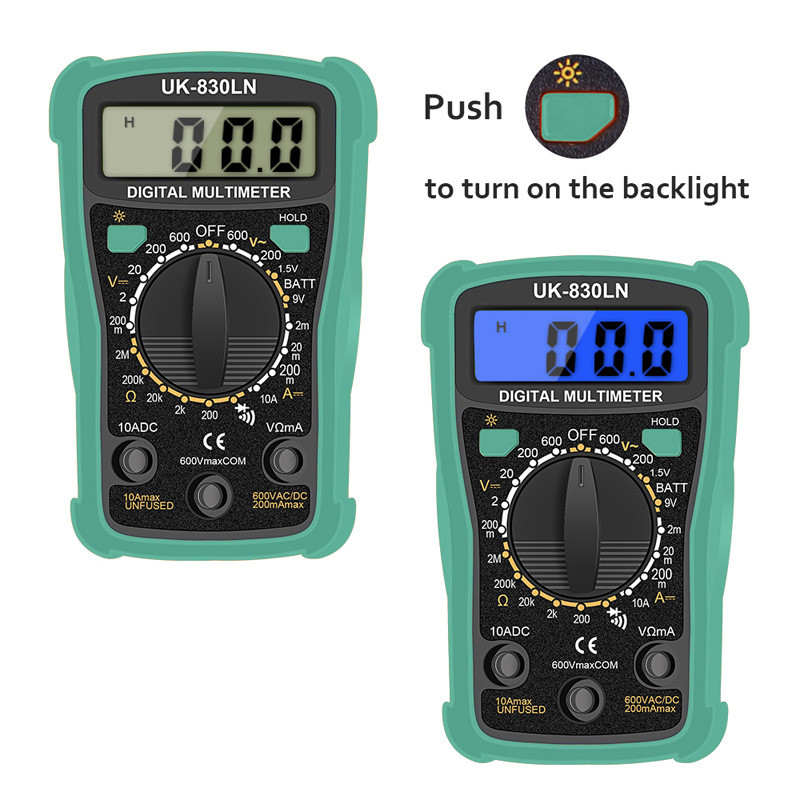 Handskit 830LN digital AC/DC ammeter voltmeter ohm tester