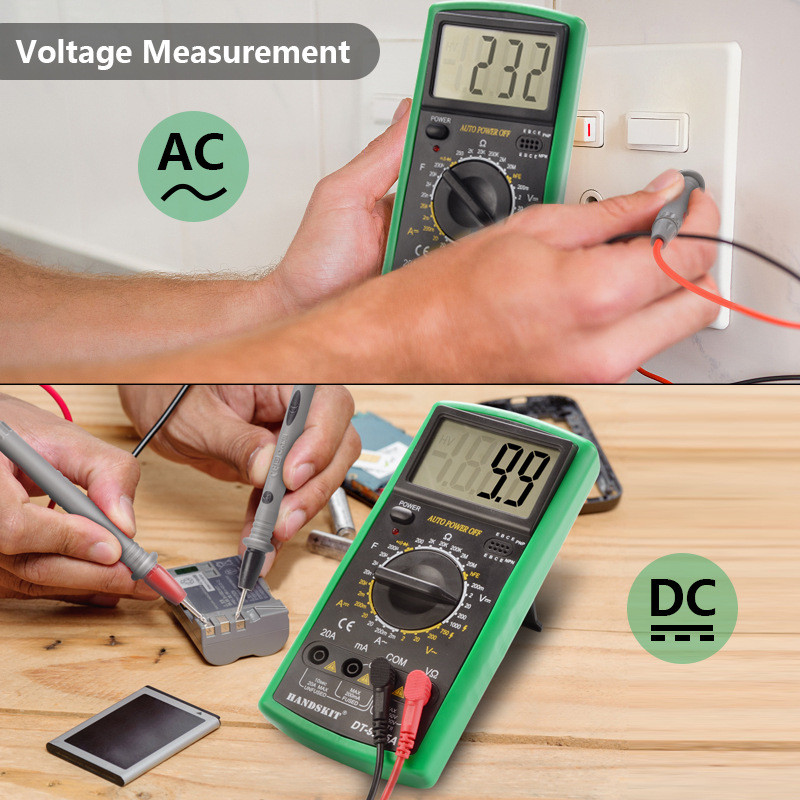 digital multimeter hd intelligent OHM NCV voltage meter