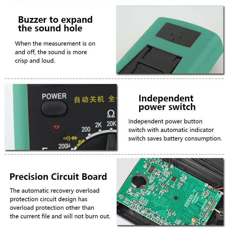 digital multimeter hd intelligent OHM NCV voltage meter