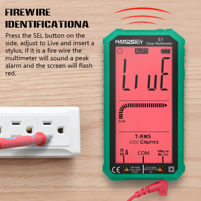 handskit s1 digital multimeter LCD AC DC current voltmeter