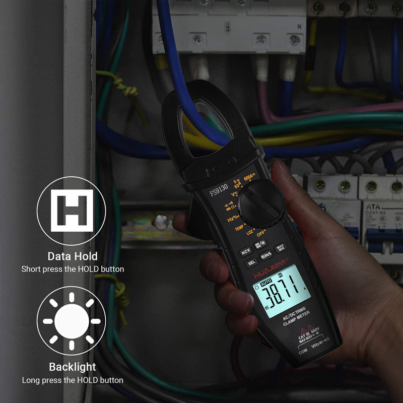 handskit AC/DC clamp meter 6000 counts LCD digital multimeter