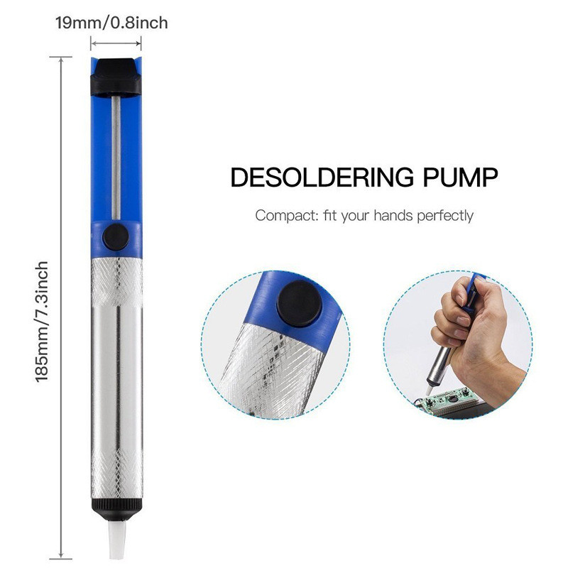 aluminum metal desoldering pump sucker tin soldering pen