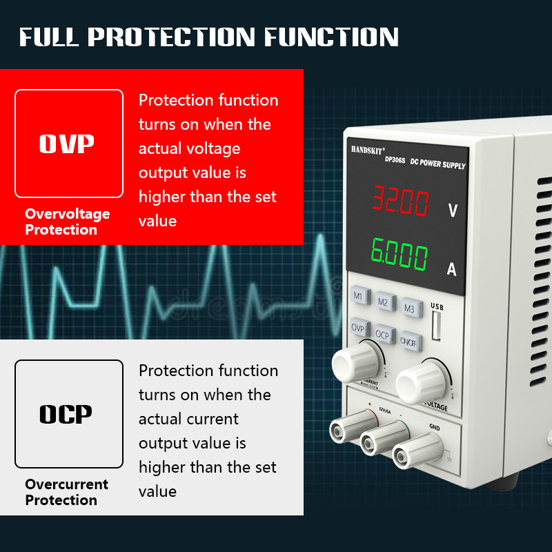 DC power supply precision voltage regulators 32V 6A