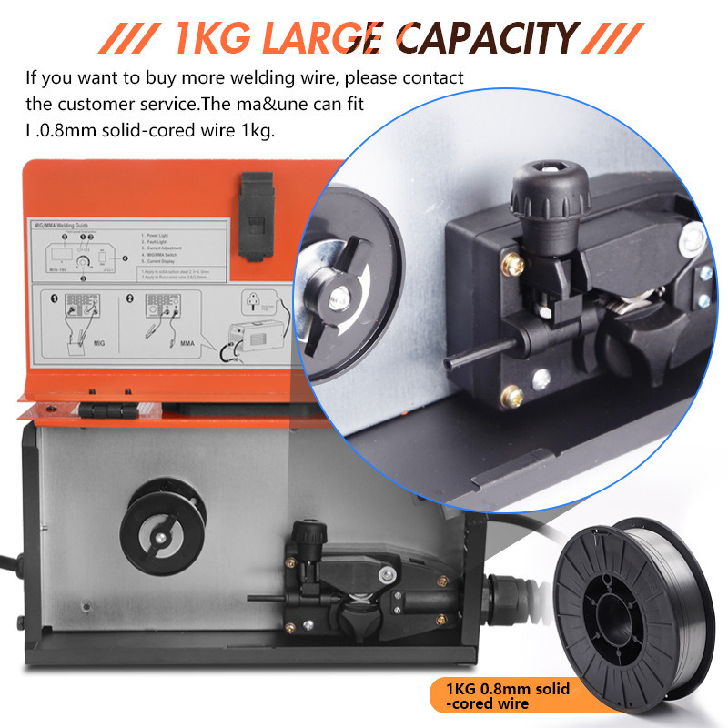 MIG-160 mig welder small IGBT MMA non-gas welding machines