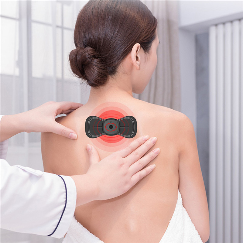 portable electric neck massager patch massage pad