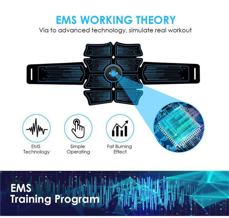 electric massager EMS abdominal muscle stimulator massage device