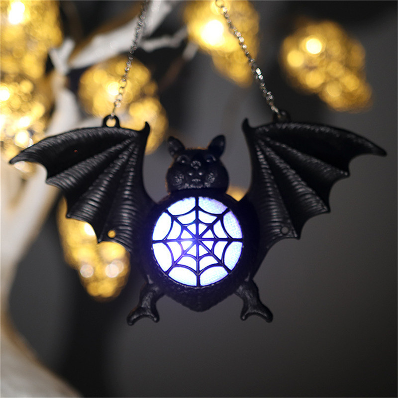 Halloween decors glowing bat led light