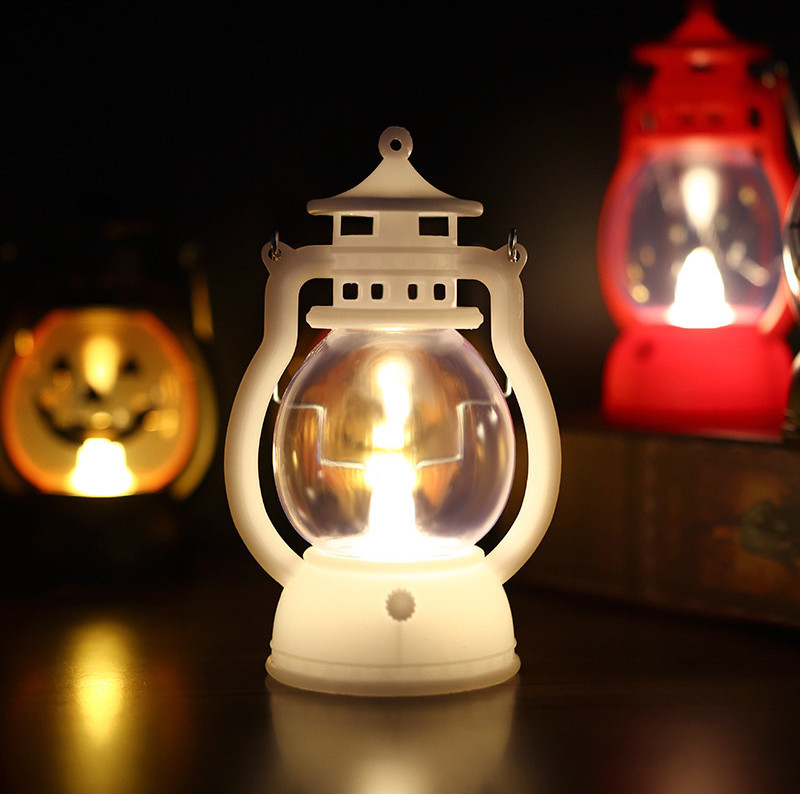 Halloween pumpkin lanterns electric candle led light decor 