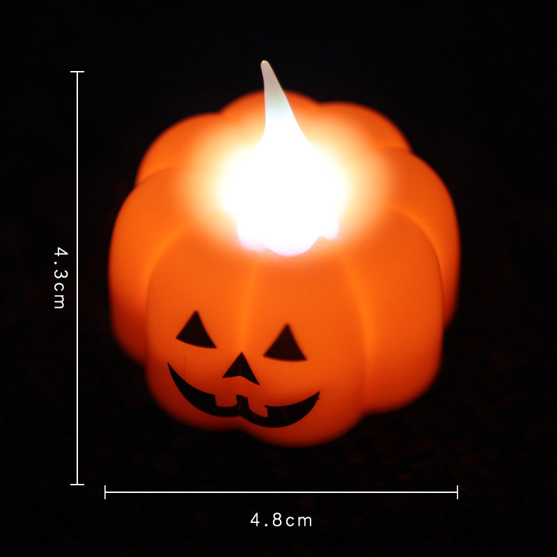 Halloween pumpkin spidery candles led lamps