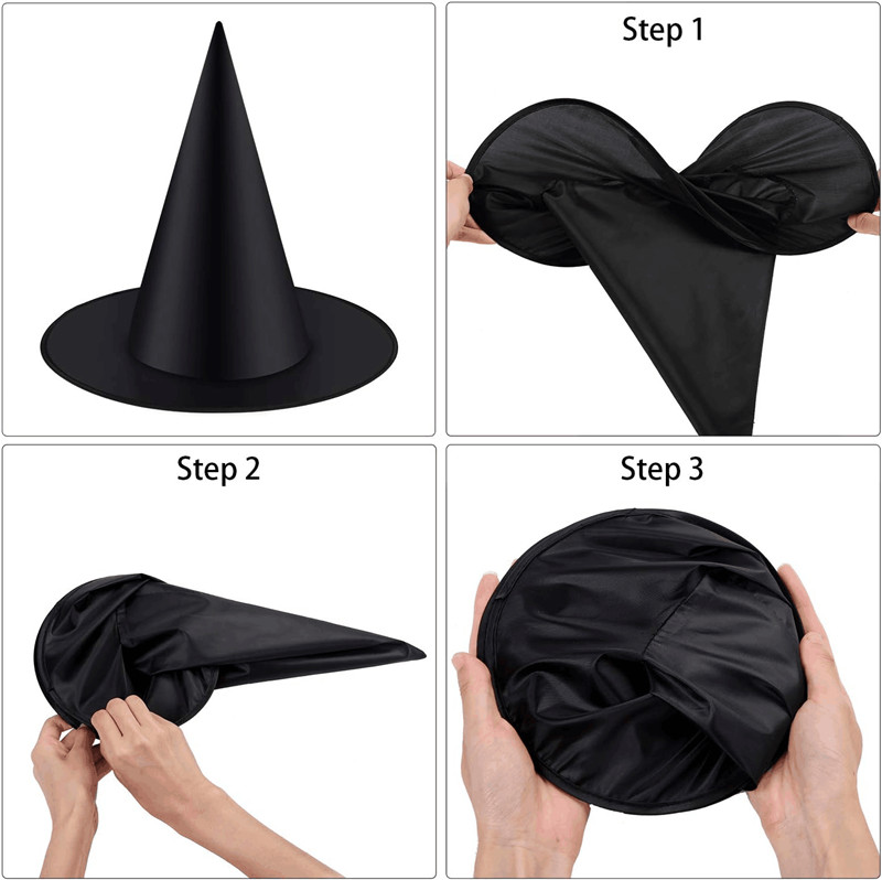 halloween witch hats black caps