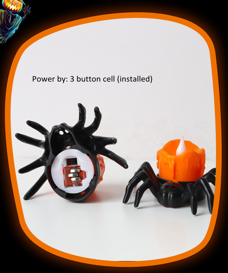 Halloween spider electric candles led lamps
