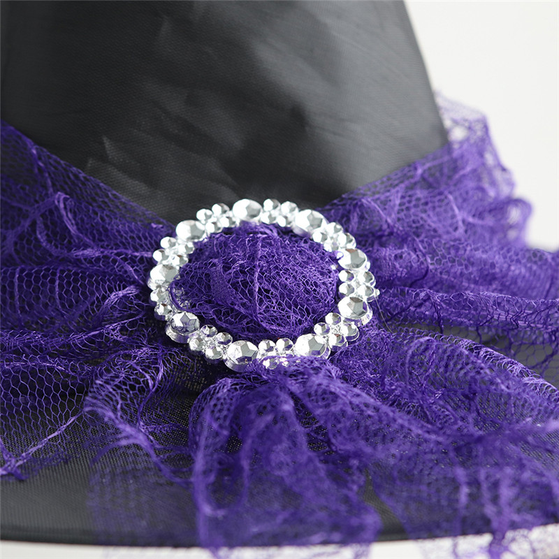 halloween vintage witch hats lace veils