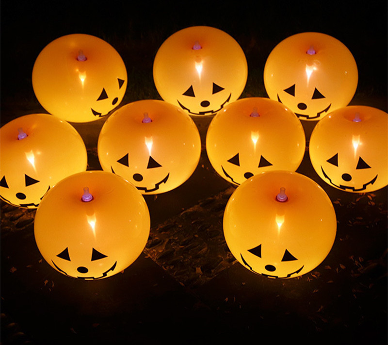 halloween glowing pumpkin balloons