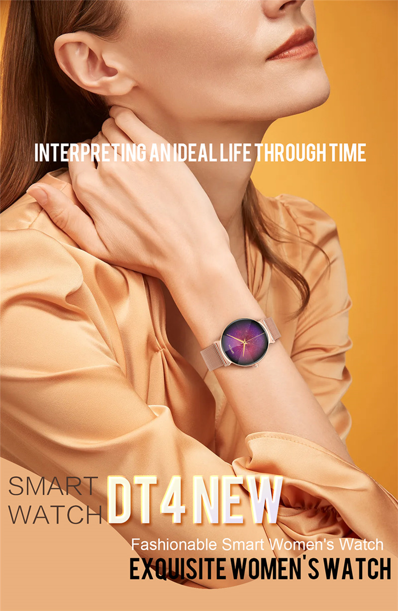 DT4 metal smart watch lady bracelets