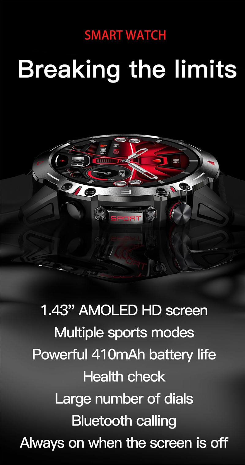 HK87 AMOLED outdoor smart watch