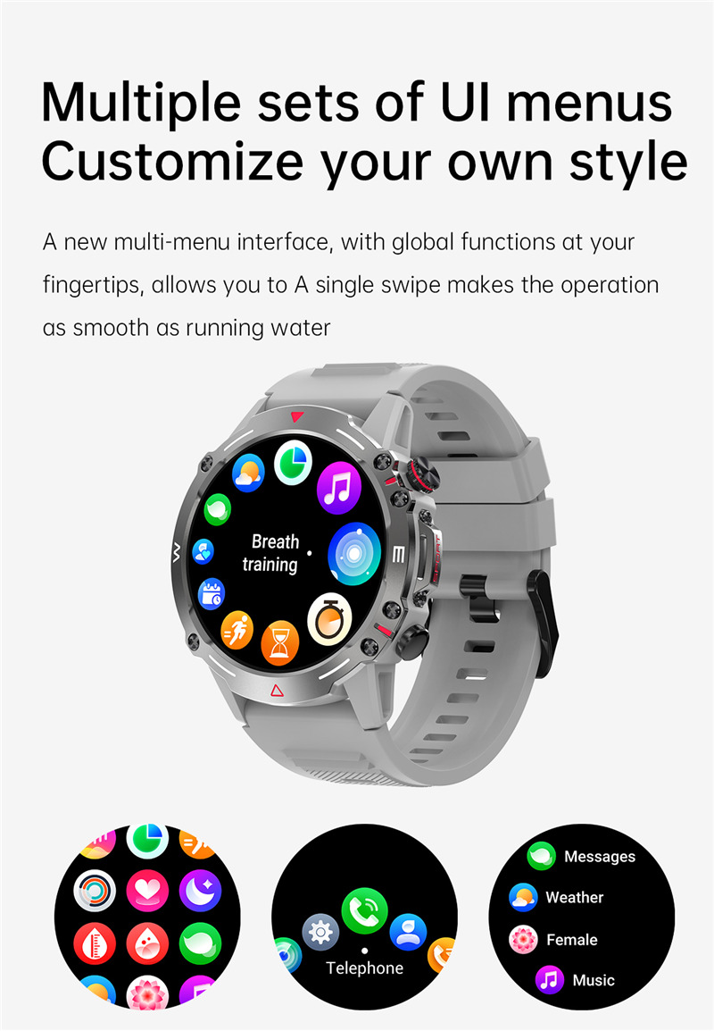 HK87 AMOLED outdoor smart watch