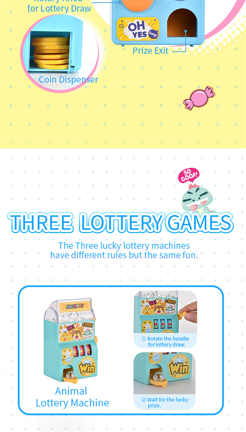 mini lottery machine shake egg twister puzzle game toy