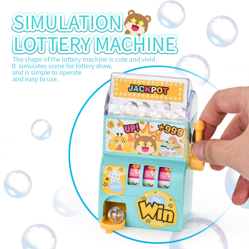 mini lottery machine shake egg twister puzzle game toy