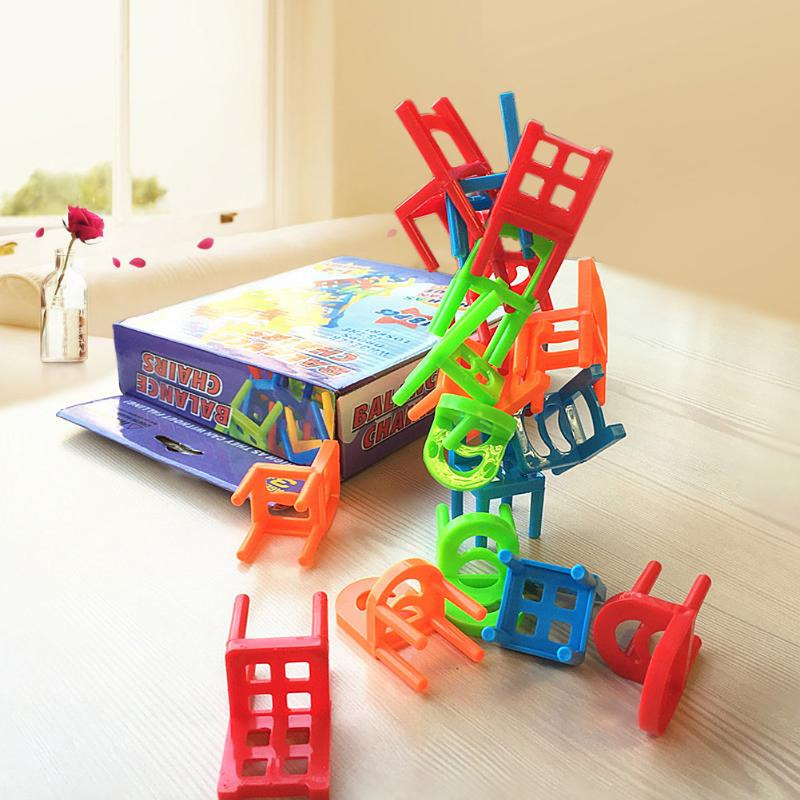 18pcs mini chair balance blocks toy