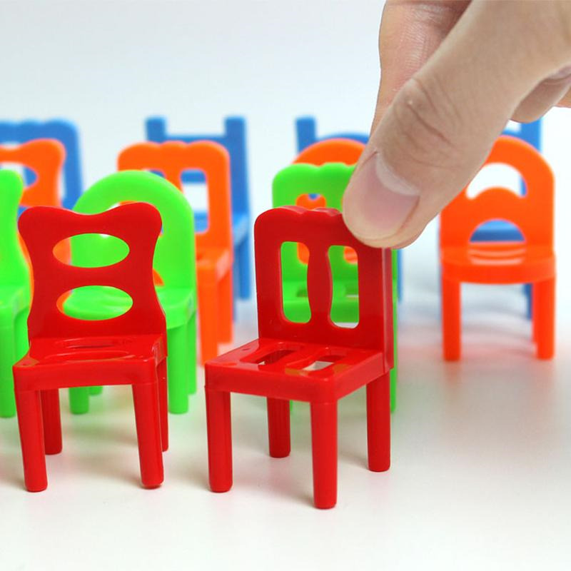 18pcs mini chair balance blocks toy