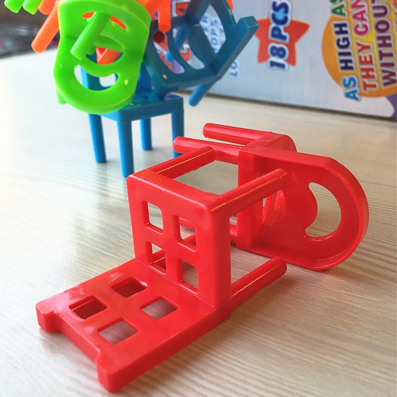 18pcs mini chair balance blocks toy