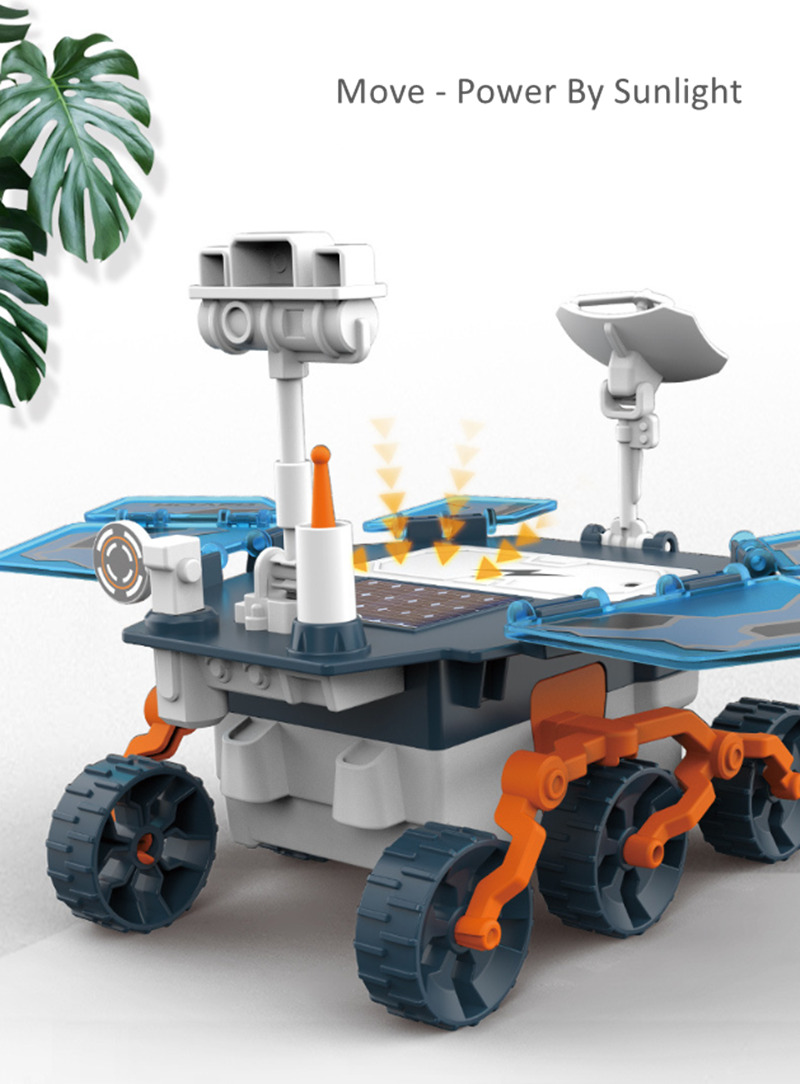 Mars rover solar robot detector assembled steam kids toy