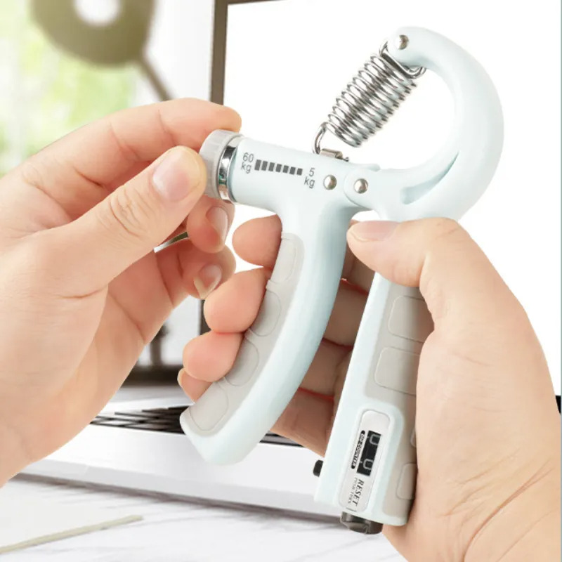 digital counting hand grip strengthener finger exerciser