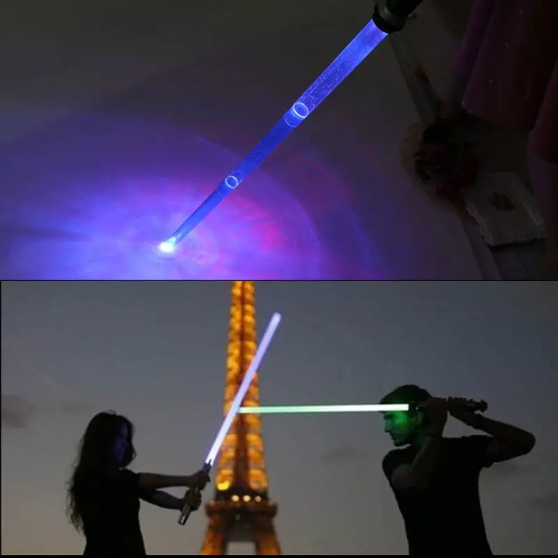 star wars lightsaber telescopic flashing sword toy