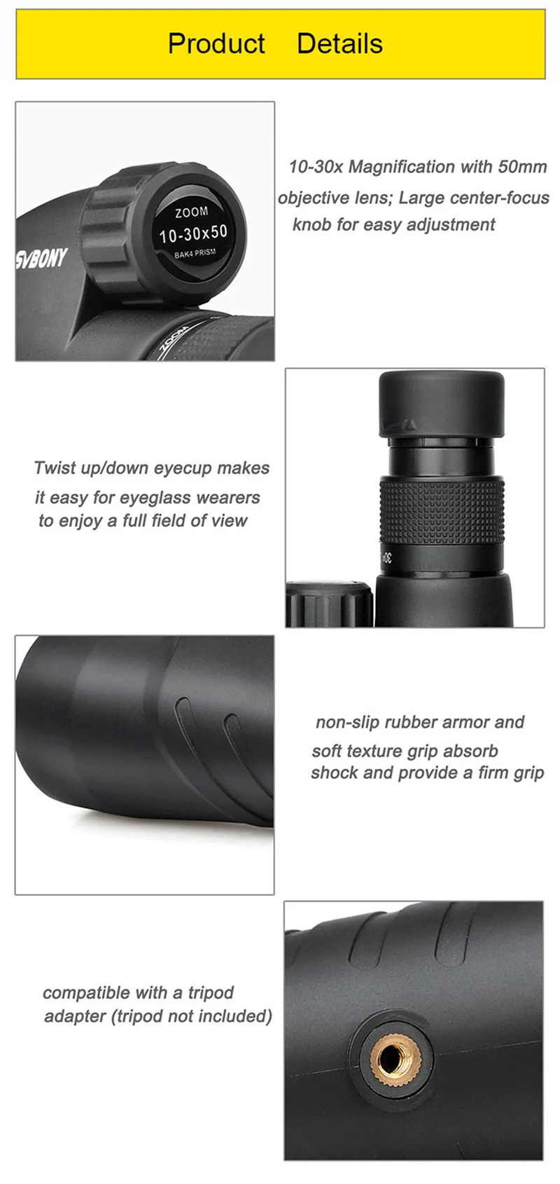 Svbony SV45 HD monocular telescope