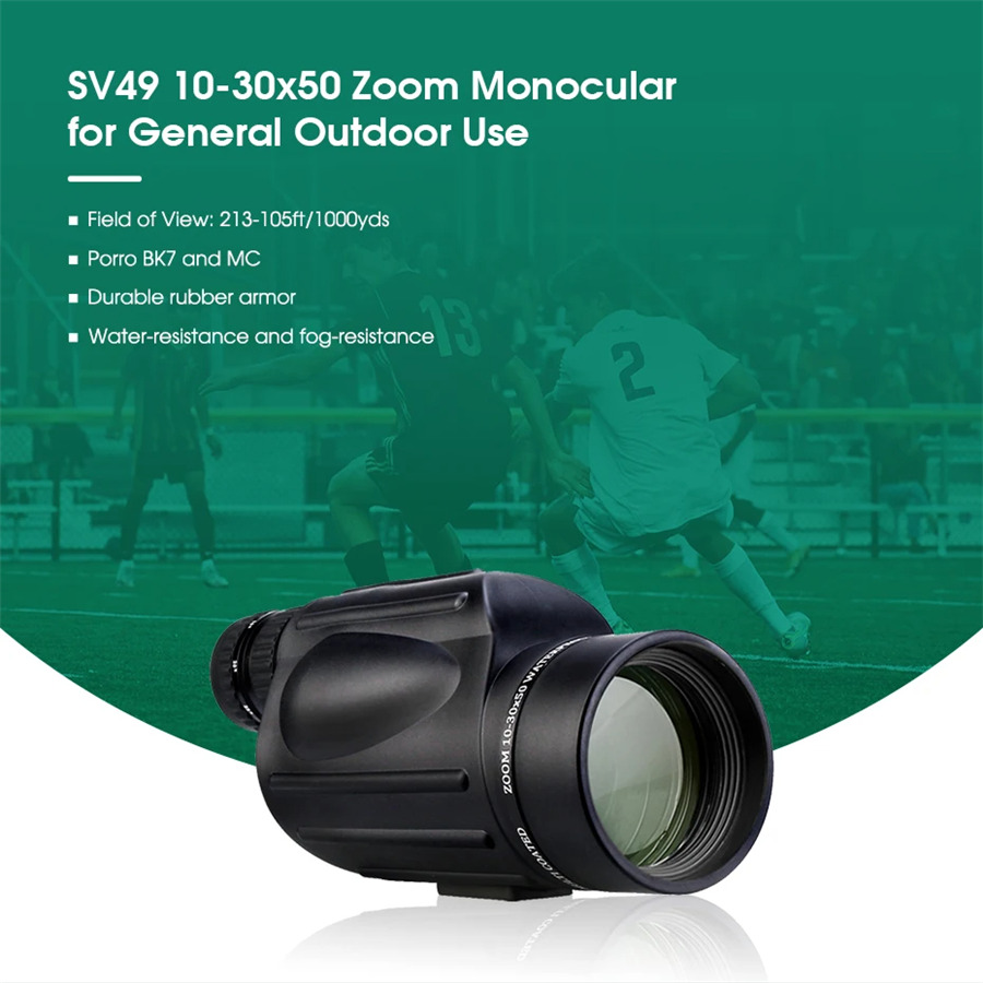 SVBONY SV49 monoculars 13/10-30X50 HD telescope