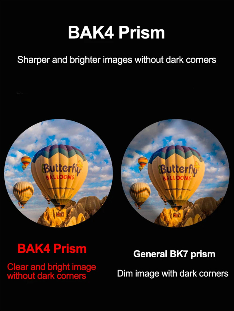 10x42 portable monocular FMC BAK4 prism HD telescope