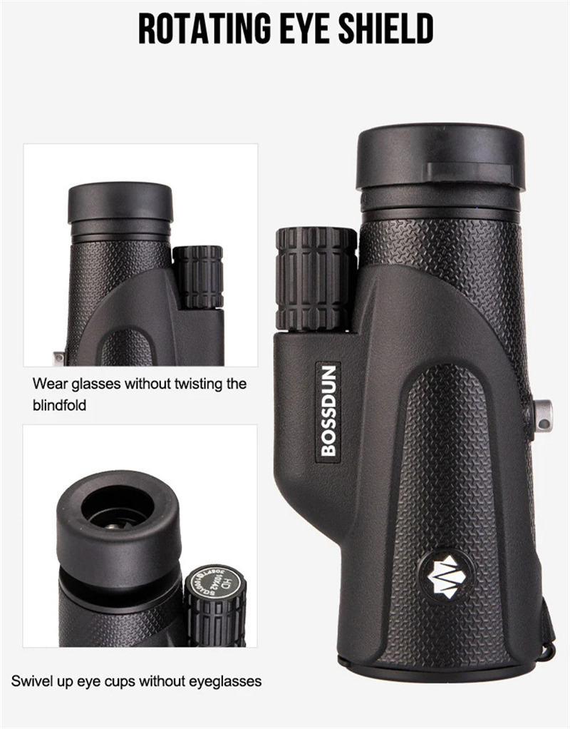 10x42 portable monocular FMC BAK4 prism HD telescope