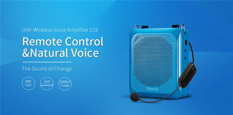 SHIDU S28 potable wireless 25W voice amplifier