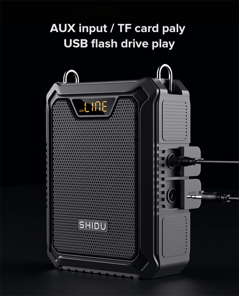 SHIDU M900 25W voice amplifier UHF wireless microphone