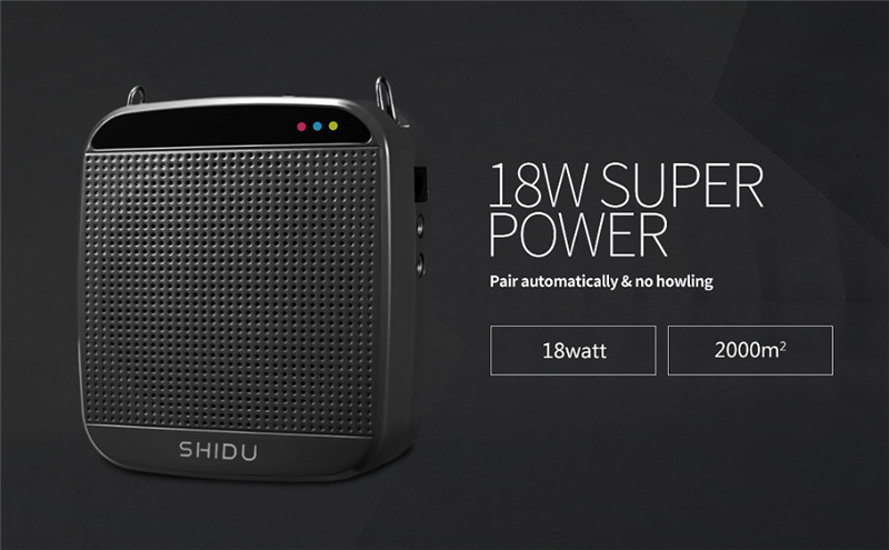 SHIDU S613 18W UHF wireless voice amplifier