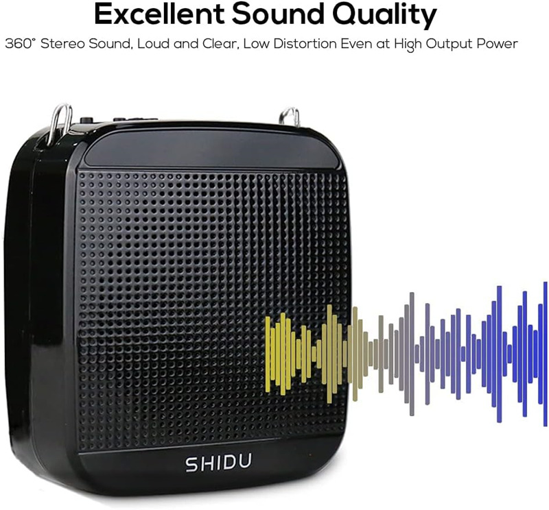 SHIDU S613 18W UHF wireless voice amplifier