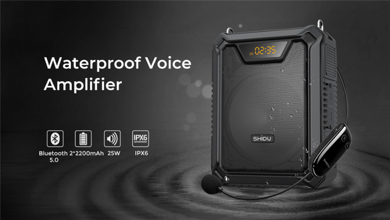 SHIDU S40 portable UHF wireless voice amplifiers