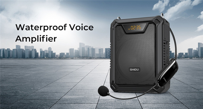 SHIDU M808 18W UHF wireless voice amplifier