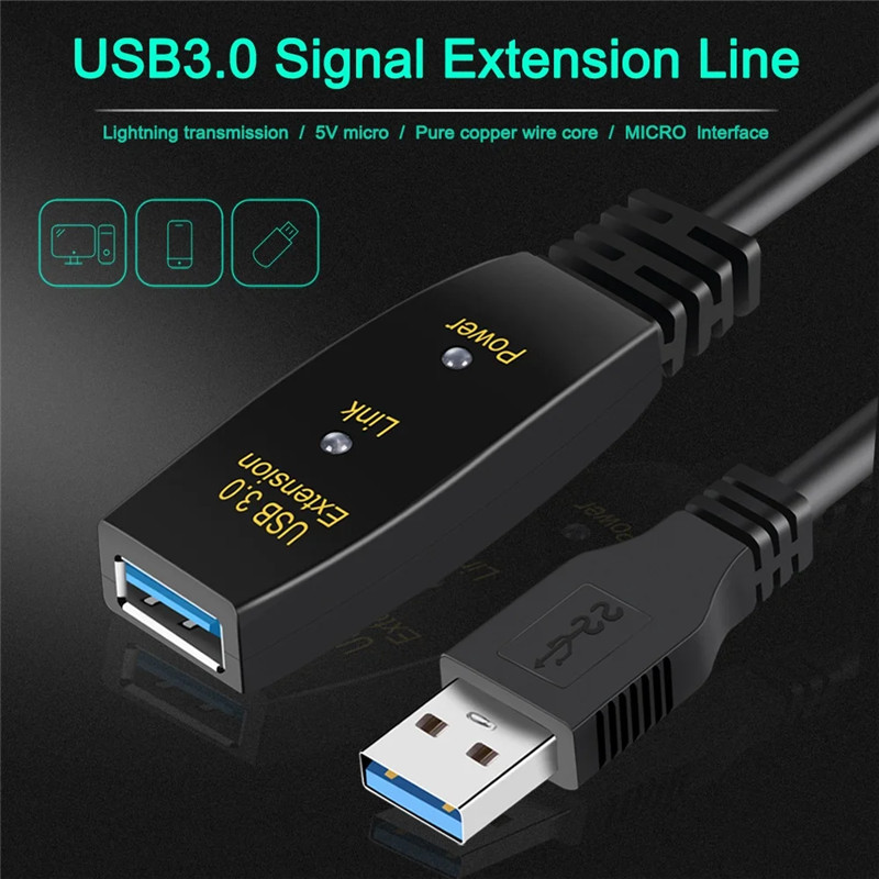 usb 3.0 amplifier extension male to female active cable