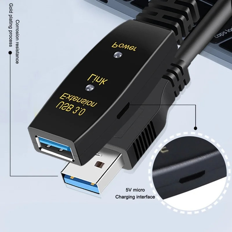 usb 3.0 amplifier extension male to female active cable