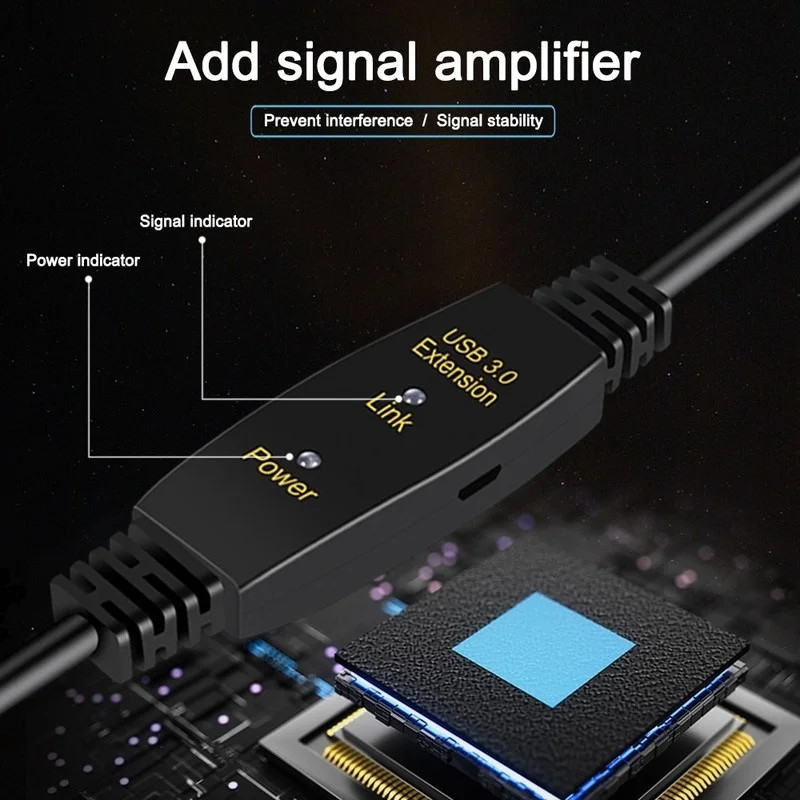 usb 3.0 amplifier extension male to female active cable