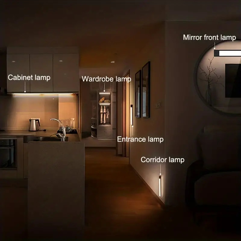 LED motion sensor cabinet night light