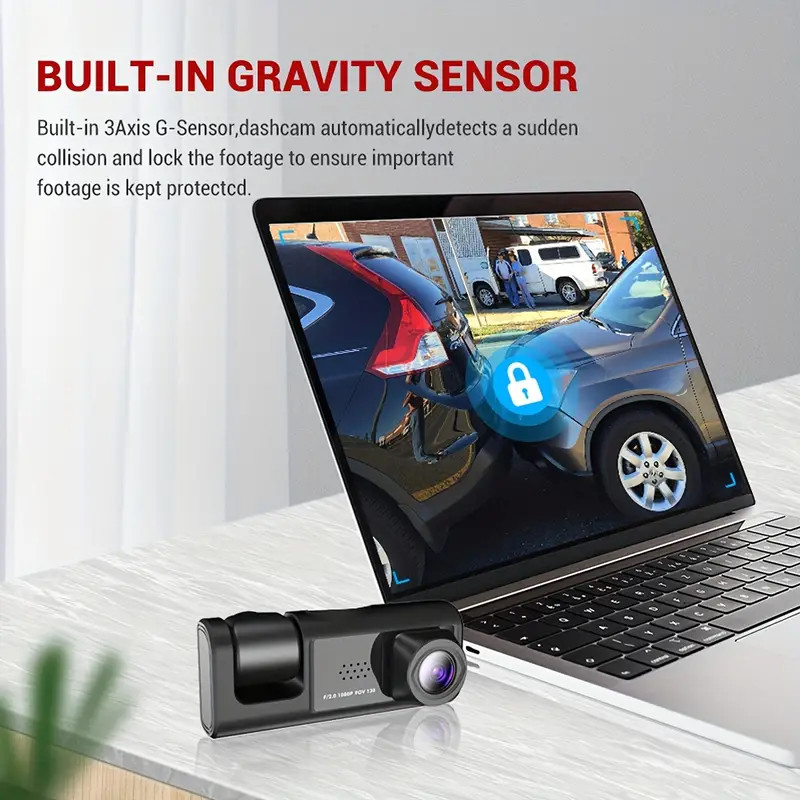 3inch 1080P dual camera dash cam